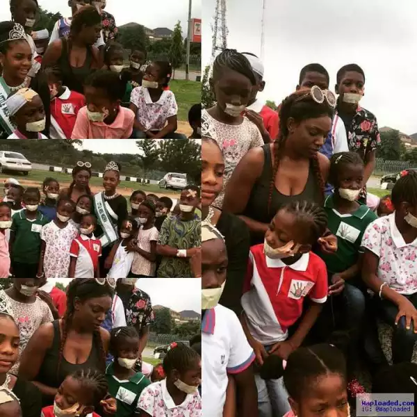 Photos: See How Actress Annie Idibia Celebrated Children
